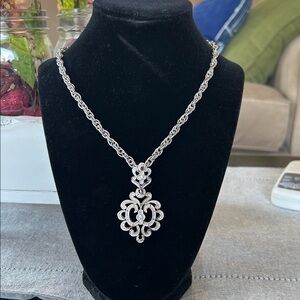Vintage Trifari silver toned necklace